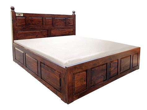 wooden box bed design images